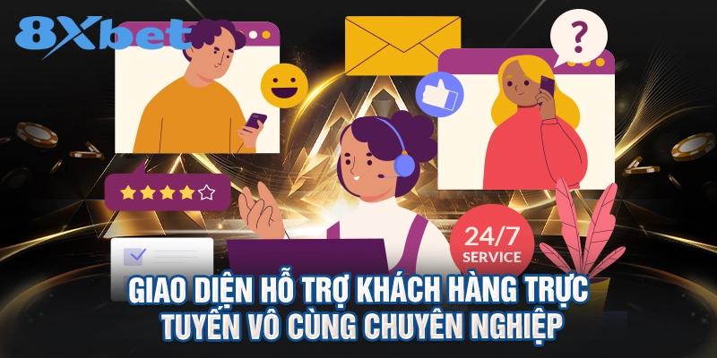 Giao diện hỗ trợ khách hàng trực tuyến vô cùng chuyên nghiệp